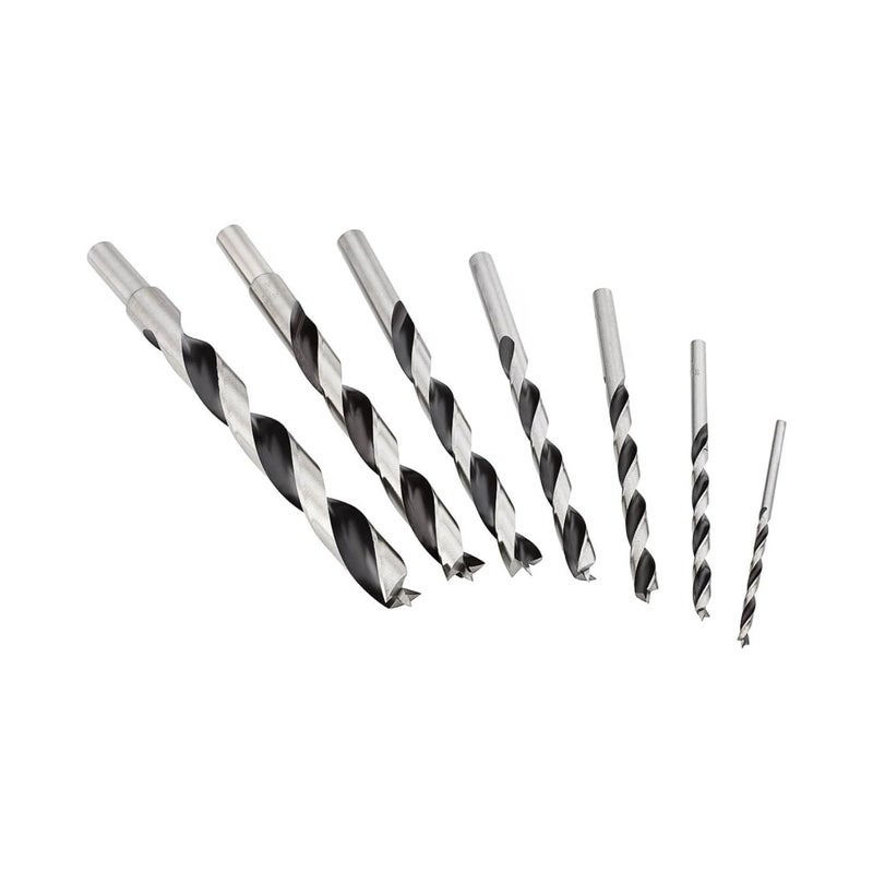 Fisch Premium Brad Point Drill Bit Set, High-Accuracy Woodworking Bits with Beveled Edges for Smooth, Tear-Free Holes, Ideal for Pros & DIY, Made in Austria, 7 Pcs Set Inc (1/8" to 1/2") - Image 1